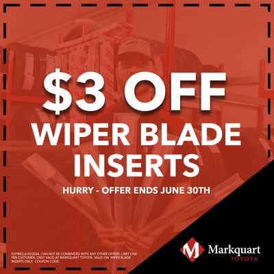 $3 Off Wiper Blade Inserts